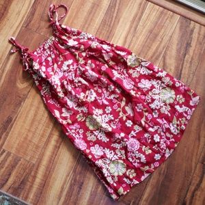 Dress with tie straps